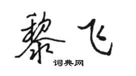 駱恆光黎飛行書個性簽名怎么寫