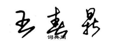 朱錫榮王春鼎草書個性簽名怎么寫