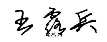 朱錫榮王露兵草書個性簽名怎么寫