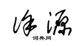 朱錫榮徐源草書個性簽名怎么寫