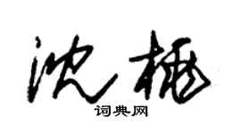 朱錫榮沈桃草書個性簽名怎么寫