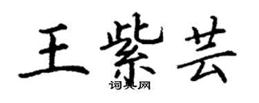 丁謙王紫芸楷書個性簽名怎么寫