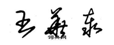 朱錫榮王華泰草書個性簽名怎么寫