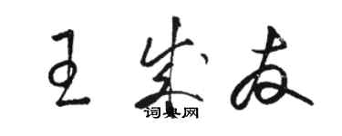 駱恆光王成友草書個性簽名怎么寫