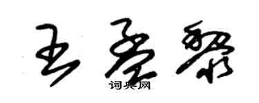 朱錫榮王孟黎草書個性簽名怎么寫