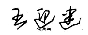 朱錫榮王迎建草書個性簽名怎么寫