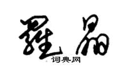 朱錫榮羅晶草書個性簽名怎么寫