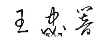 駱恆光王忠響草書個性簽名怎么寫