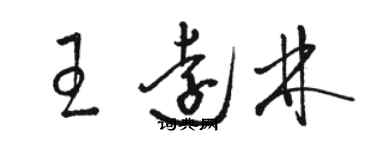 駱恆光王遠林草書個性簽名怎么寫