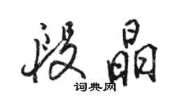 駱恆光段晶行書個性簽名怎么寫