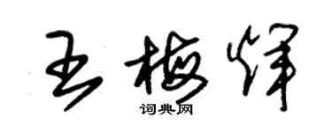 朱錫榮王梅輝草書個性簽名怎么寫