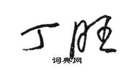 駱恆光丁旺草書個性簽名怎么寫