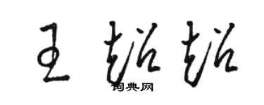 駱恆光王超超草書個性簽名怎么寫