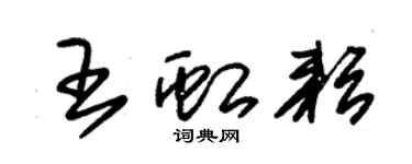 朱錫榮王虹耘草書個性簽名怎么寫