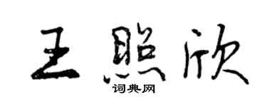 曾慶福王照欣行書個性簽名怎么寫