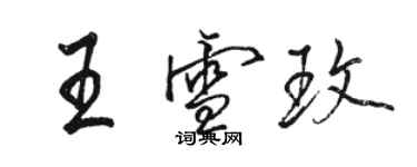 駱恆光王雪玫行書個性簽名怎么寫