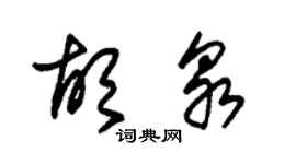 朱錫榮胡泉草書個性簽名怎么寫