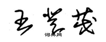 朱錫榮王登茂草書個性簽名怎么寫