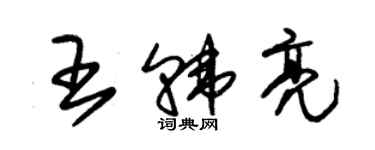 朱錫榮王韓亮草書個性簽名怎么寫