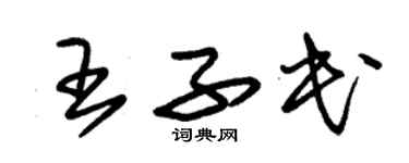 朱錫榮王子民草書個性簽名怎么寫