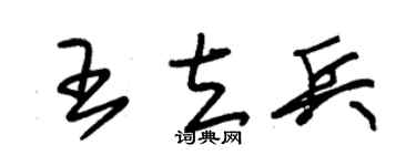 朱錫榮王立兵草書個性簽名怎么寫