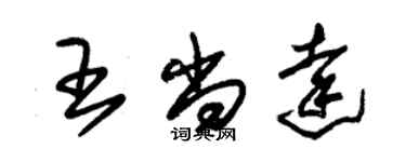 朱錫榮王尚達草書個性簽名怎么寫