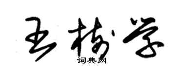 朱錫榮王樹學草書個性簽名怎么寫