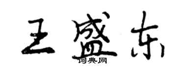 曾慶福王盛東行書個性簽名怎么寫