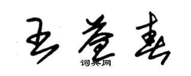 朱錫榮王益春草書個性簽名怎么寫