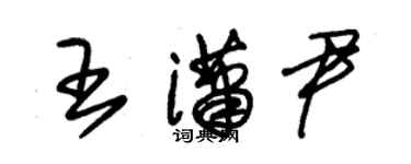 朱錫榮王瀟尹草書個性簽名怎么寫