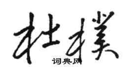 駱恆光杜朴草書個性簽名怎么寫