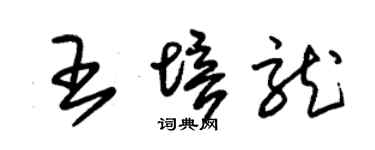 朱錫榮王培龍草書個性簽名怎么寫