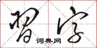 駱恆光習字草書怎么寫