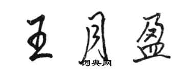 駱恆光王月盈行書個性簽名怎么寫