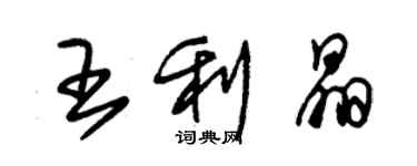 朱錫榮王利晶草書個性簽名怎么寫