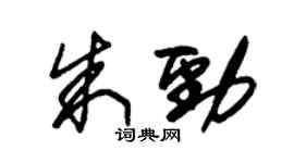 朱錫榮朱勁草書個性簽名怎么寫