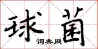 周炳元球菌楷書怎么寫