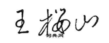 駱恆光王櫻山草書個性簽名怎么寫