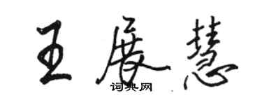 駱恆光王展慧行書個性簽名怎么寫