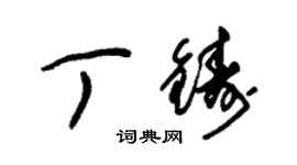 朱錫榮丁鑄草書個性簽名怎么寫