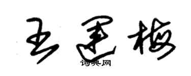 朱錫榮王運梅草書個性簽名怎么寫