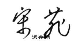 駱恆光宋菲草書個性簽名怎么寫