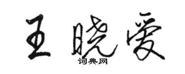 駱恆光王曉愛行書個性簽名怎么寫