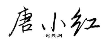 王正良唐小紅行書個性簽名怎么寫