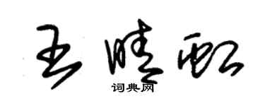 朱錫榮王晴虹草書個性簽名怎么寫