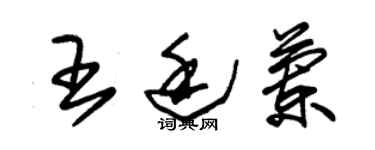 朱錫榮王廷蘭草書個性簽名怎么寫