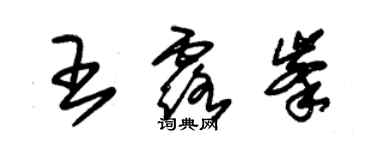 朱錫榮王露峰草書個性簽名怎么寫