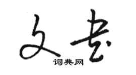 駱恆光文書草書個性簽名怎么寫