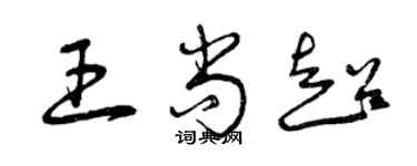 曾慶福王尚超草書個性簽名怎么寫