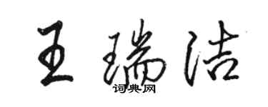 駱恆光王瑞潔行書個性簽名怎么寫